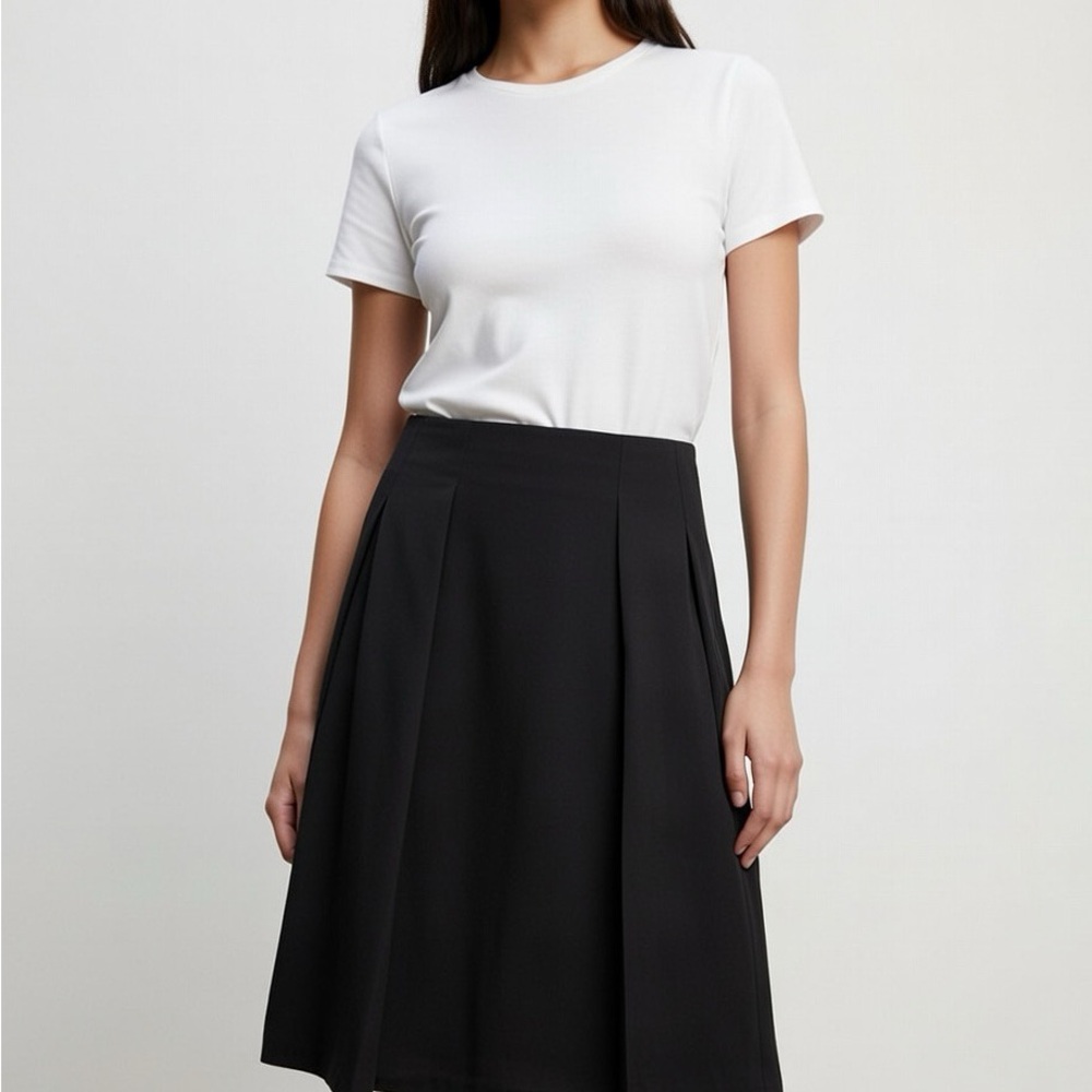 Burberry Black A-Line Skirt